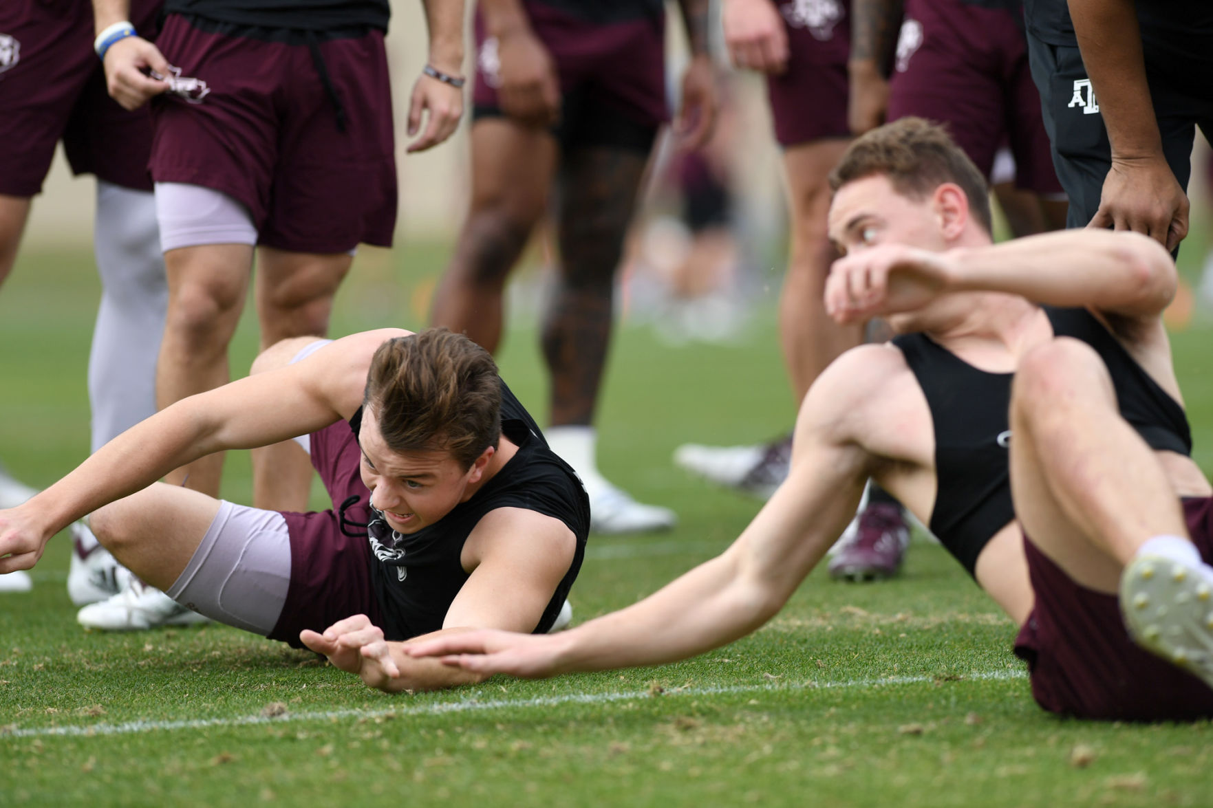 Texas A&M spring football drills